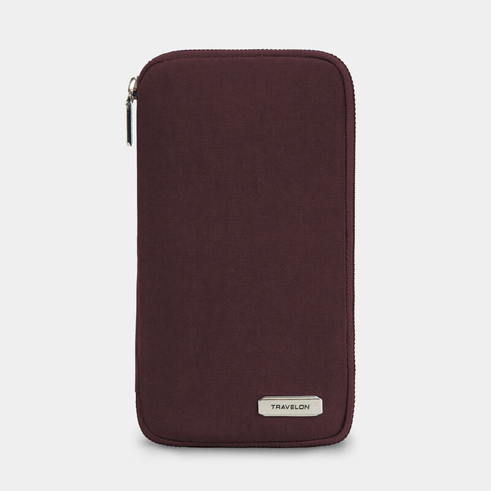 Travelon RFID Blocking Family Passport Zip Wallet