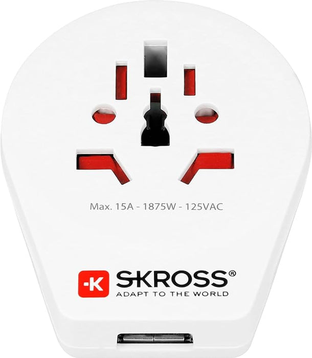 Skross World to USA USB World Travel Adapter