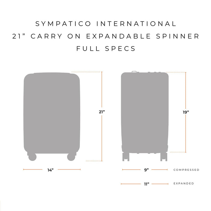 Briggs & Riley Sympatico International 21" Carry-On Expandable Spinner