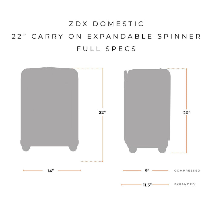 Briggs & Riley Zdx Domestic 22" Carry-On Expandable Spinner