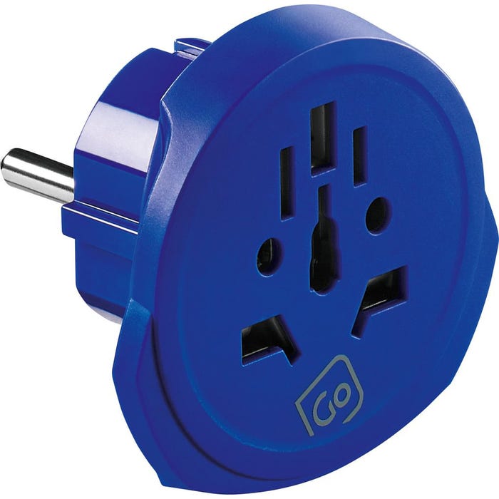 Go Travel Worldwide Adapter with USB-A and USB-C Ports