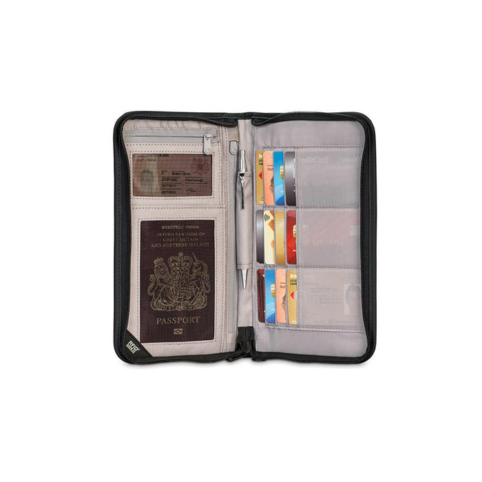 Pacsafe® RFIDsafe™ V200 Anti-theft RFID blocking travel organiser - Jet-Setter.ca